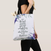 Vertrouw op de Heer bloemrijk Tote Bag (Dichtbij)