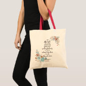 Vertrouw op de Heer bloemrijk  Tote Bag (Voorkant (product))