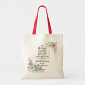 Vertrouw op de Heer bloemrijk  Tote Bag (Voorkant)