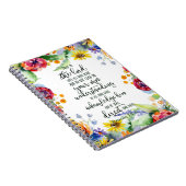 Vertrouw op de Heer bloemschikking Notitieboek (Rechterzijde)