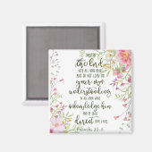 Vertrouw op de Heer bloemstuk Magneet (Voorkant / Achterkant)