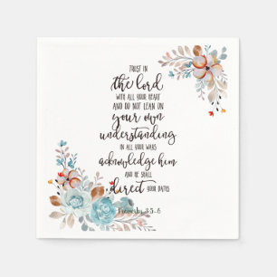 Vertrouw op de Heer bloemstuk  Servet