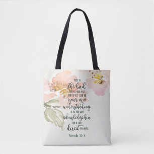 Vertrouw op de Heer bloemstuk Tote Bag