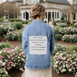Vertrouw op de Heer  Denim Jacket