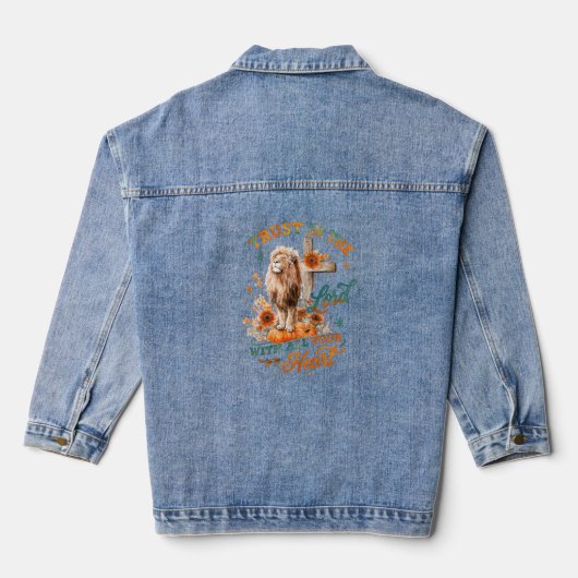 Vertrouw op de Heer... Denim Jacket (Achterkant)
