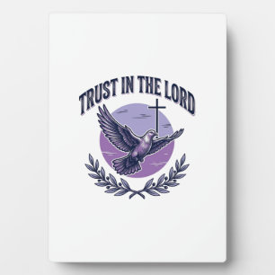 Vertrouw op de Heer Duif Christelijk T-Shirt Ontwe Fotoplaat