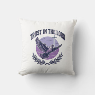 Vertrouw op de Heer Duif Christelijk T-Shirt Ontwe Kussen
