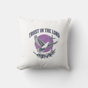 Vertrouw op de Heer Duif Christelijk T-Shirt Ontwe Kussen