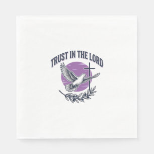 Vertrouw op de Heer Duif Christelijk T-Shirt Ontwe Servet