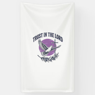 Vertrouw op de Heer Duif Christelijk T-Shirt Ontwe Spandoek