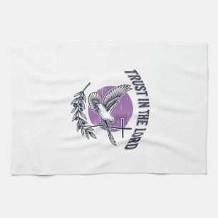 Vertrouw op de Heer Duif Christelijk T-Shirt Ontwe Theedoek
