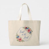 Vertrouw op de Heer Grote Tote Bag (Achterkant)
