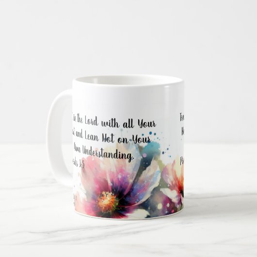 Vertrouw op de Heer. Koffiemok (Voorkant links)