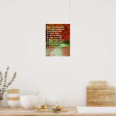 Vertrouw op de Heer met heel je hart Bijbelvers Poster (Keuken)