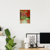 Vertrouw op de Heer met heel je hart Bijbelvers Poster (Thuiskantoor)