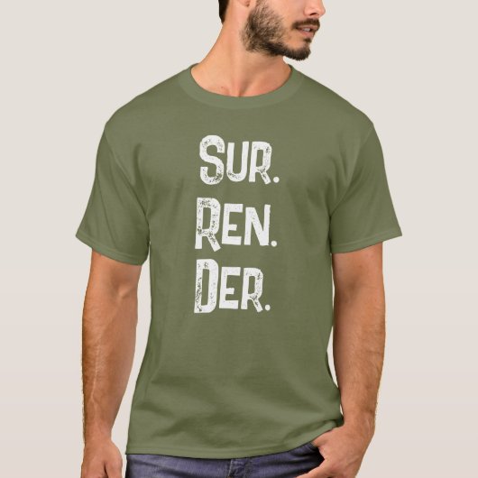 Vertrouw op de Heer QR Code geloof T-shirt (Voorkant)