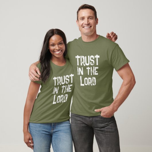 Vertrouw op de Heer QR-code God is Trouw T-shirt (Unisex)