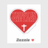 Vertrouw op de Heer – Spreuken 3:5-6 Sticker (Vel)