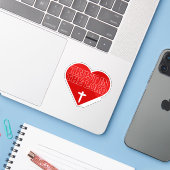 Vertrouw op de Heer – Spreuken 3:5-6 Sticker (Laptop met iPhone)