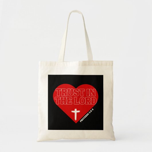 Vertrouw op de Heer (Spreuken 3:5-6) Tote Bag (Voorkant)