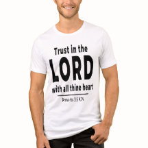 Vertrouw op de Heer Spreuken 3 5 KJV Heren T-Shirt