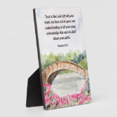 Vertrouw op de Heer Spreuken Bijbelvers Teken 5x7 Fotoplaat (Zijkant)