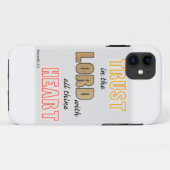 vertrouw op de Heer Spreuken schriftuur Case-Mate iPhone Case (Achterkant (horizontaal))