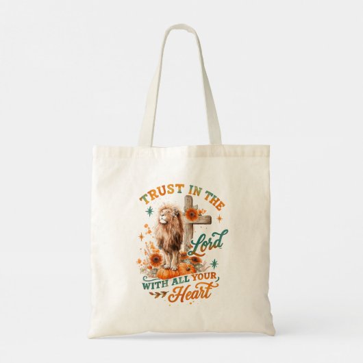 Vertrouw op de Heer... Tote Bag (Achterkant)