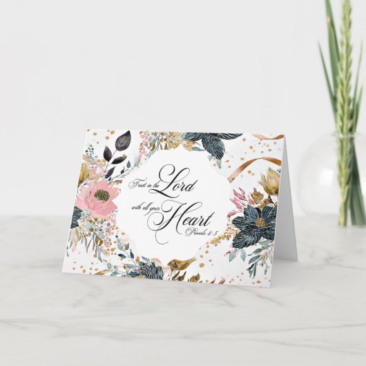 Vertrouw op de Heer Wenskaart Kaart (Voorkant)