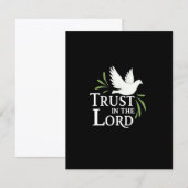 Vertrouw op de Heer Witte Duif Christelijke Plat K (Voorkant / Achterkant)