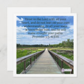 "Vertrouw op de Here" Inspirerend briefkaarten (Voorkant / Achterkant)