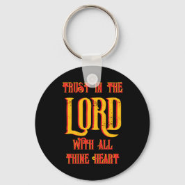 Vertrouw op de Here met heel uw hart Christelijk Sleutelhanger