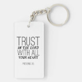 "Vertrouw op de Here met heel uw hart" Sleutelhang Sleutelhanger (achterkant)