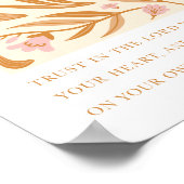 Vertrouw op de Here Spreuken 3:5 Christelijke kuns Poster (Hoek)