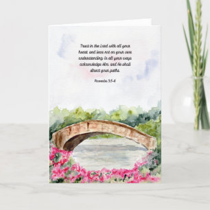 Vertrouw op de Here Spreuken Bijbelvers Kaart