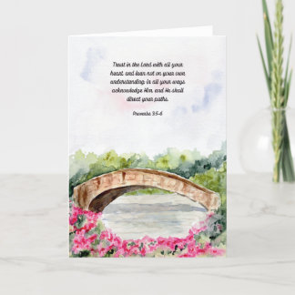 Vertrouw op de Here Spreuken Bijbelvers Kaart