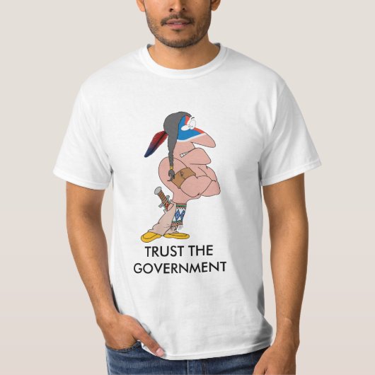 Vertrouw op de Indiase regering T-shirt (Voorkant)
