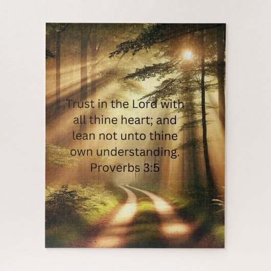 Vertrouw op de Inspirerend puzzel van het Lord For Legpuzzel (Verticaal)