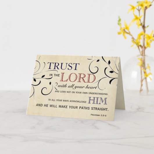 Vertrouw op de Kaart van de aanmoediging (Gele Bloem)