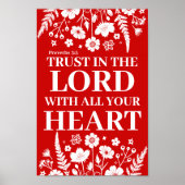 Vertrouw op de Lord Christelijk Wall Art Print (Voorkant)