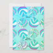 Vertrouw op de Lord Fish Leaves Paarse Sky Christm Feestdagenkaart (Achterkant)