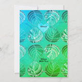 Vertrouw op de Lord Fish Leaves Periwinkle Christm Feestdagenkaart (Achterkant)