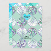 Vertrouw op de Lord Fish Leaves Zeegras Kerstmis Feestdagenkaart (Voorkant / Achterkant)