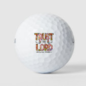 Vertrouw op de Lord Sublimation Golfballen (Voorkant)