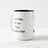 Vertrouw op de Mok van de Onderzoeker Ops (Voorkant links)