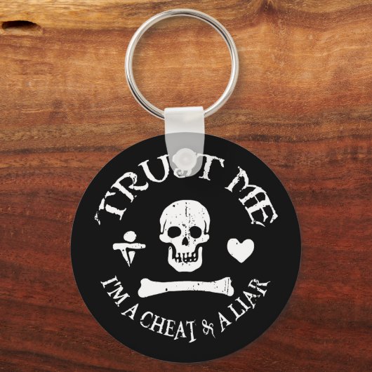 Vertrouw op de Pirate Sleutelhanger (Voorkant)