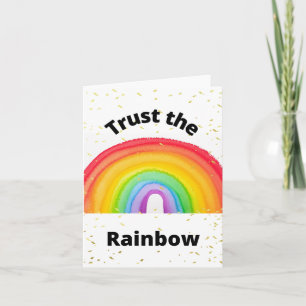 Vertrouw op de regenboog LGBT Pride Blank Kaart
