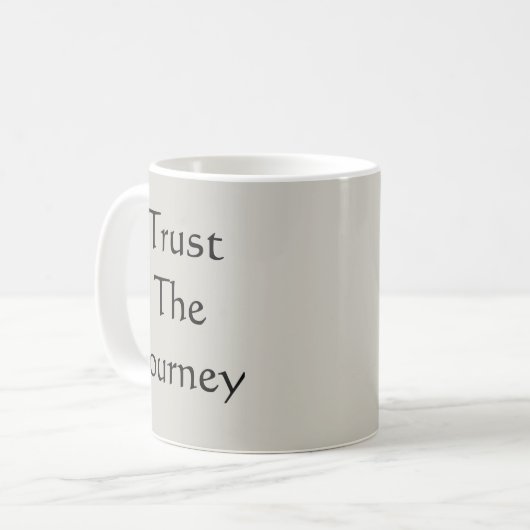 Vertrouw op de reis koffiemok (Voorkant links)