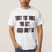 Vertrouw op de waarde T-Shirt voor virussen (Voorkant)