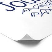 Vertrouw op de weg Geniet van de reis Poster (Hoek)